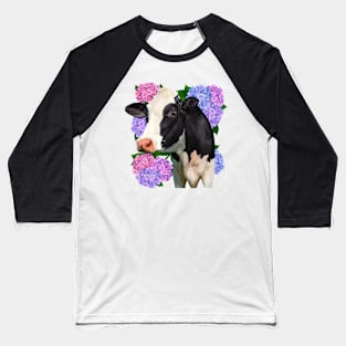 Holstein & Hydrangea Baseball T-Shirt